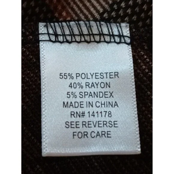 Kirious Los Angeles Women's Autumn Plaid Checkered Skirt with Pockets Size S - Picture 12 of 12